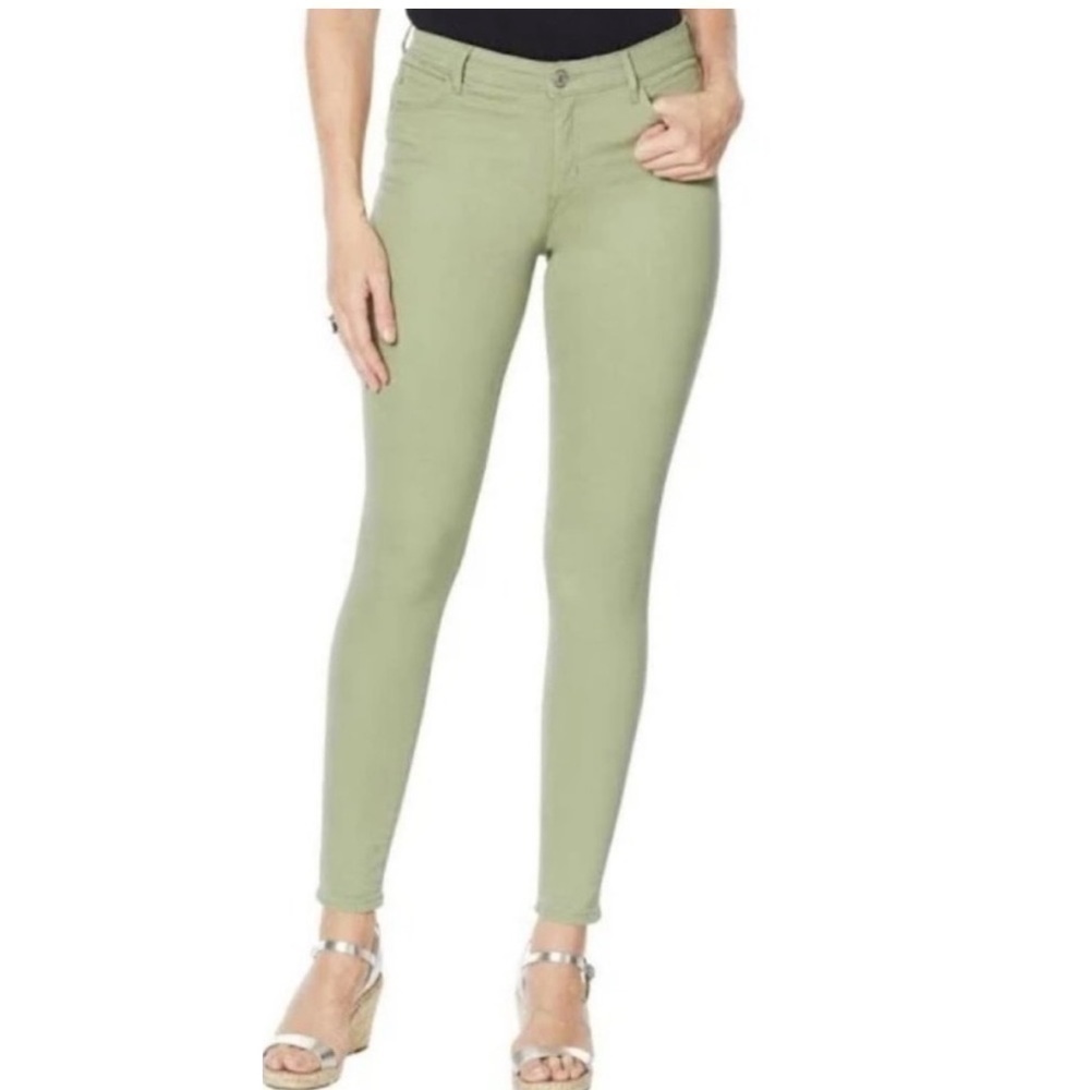 NWT SkinnyGirl Jeans 28/6 Army Sage Green Cotton Spandex The Skinny Fit Solution